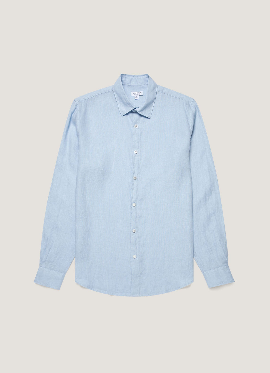 Men's Linen Shirt in Light Blue
