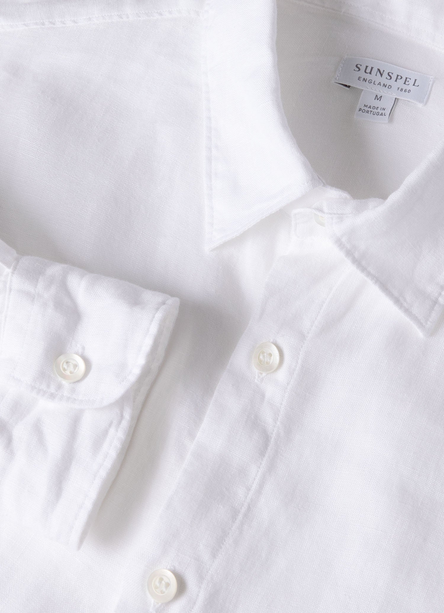 Men's Linen Shirt in White