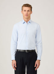 Men's Sea Island Cotton Shirt in Light Blue