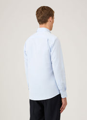 Men's Sea Island Cotton Shirt in Light Blue