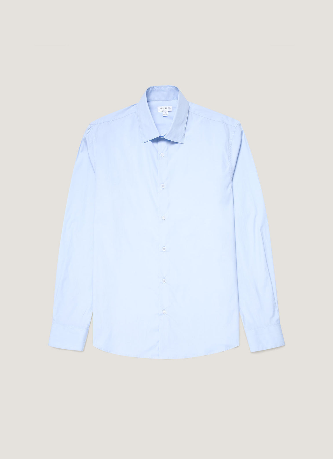 Men's Cotton Stretch Shirt in Light Blue