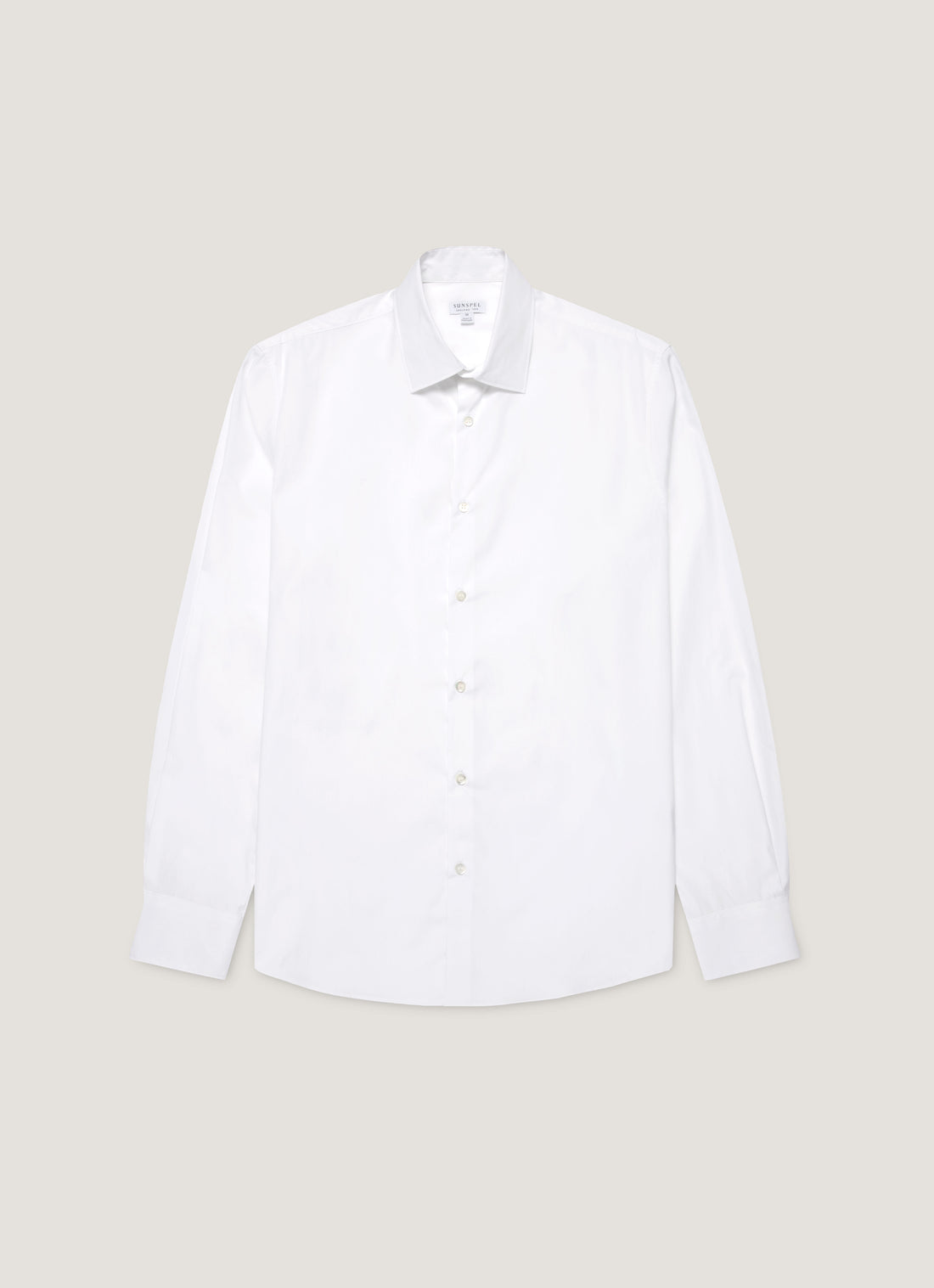 Men's Cotton Stretch Shirt in White