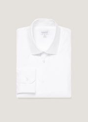 Men's Cotton Stretch Shirt in White