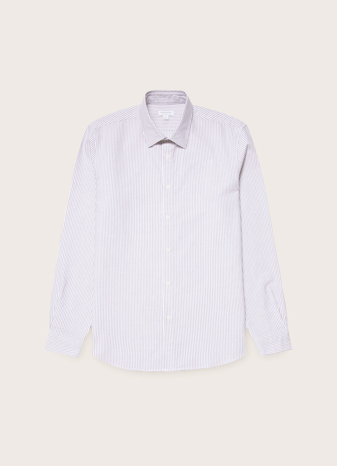 Men's Oxford Shirt in White/Navy