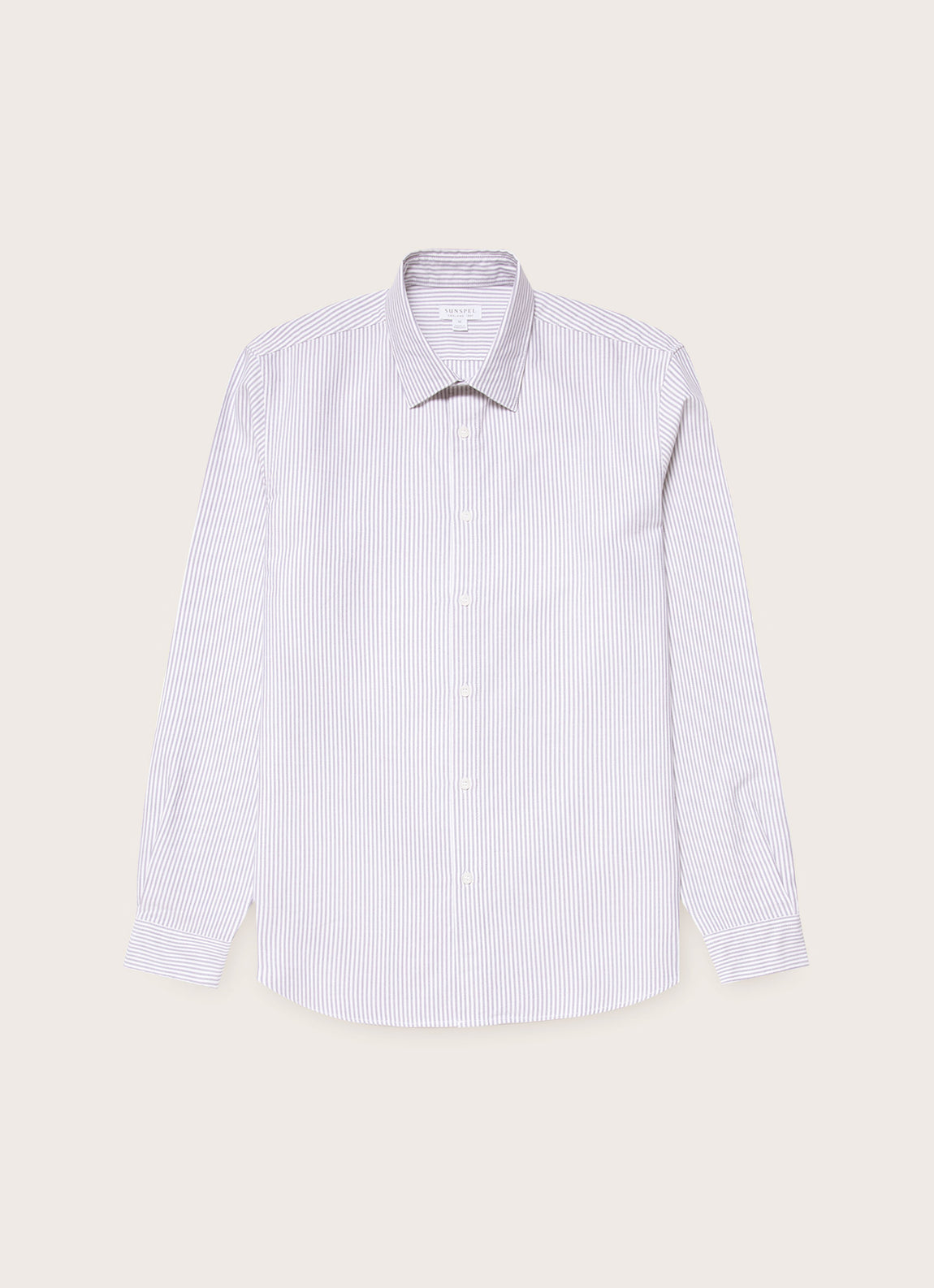 Men's Oxford Shirt in White/Navy