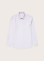 Men's Oxford Shirt in White/Navy