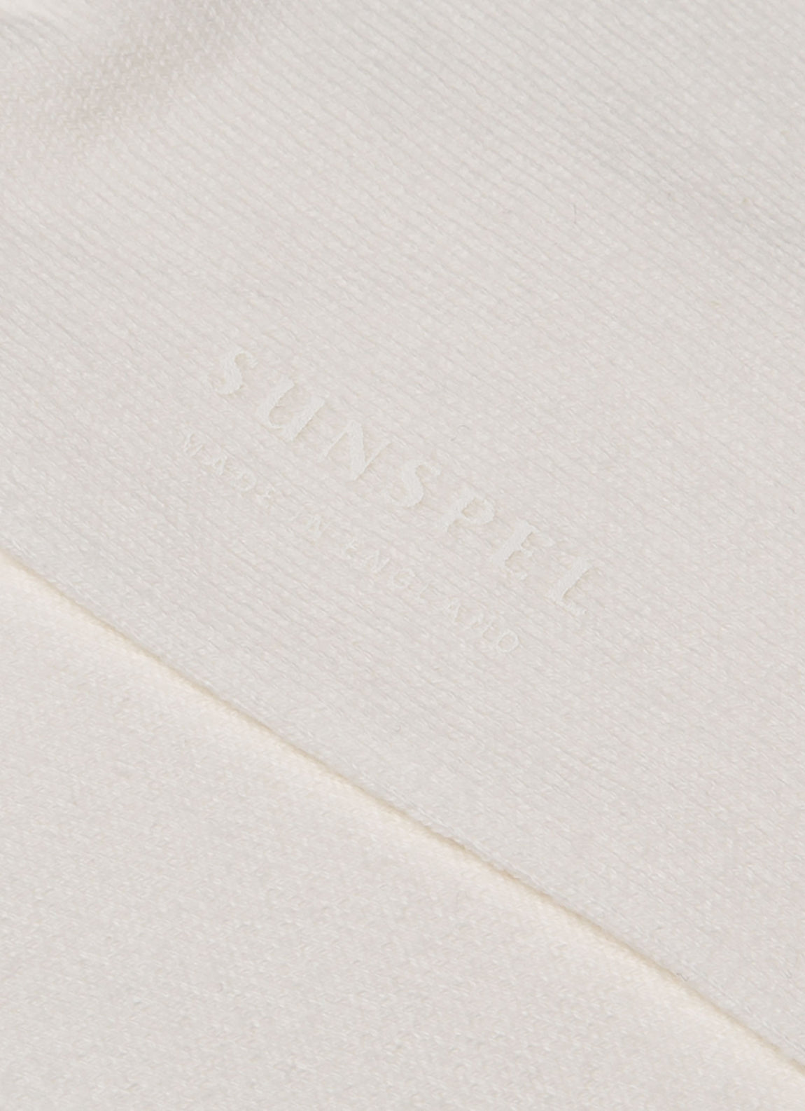 Men's Long Staple Cotton Socks in Archive White