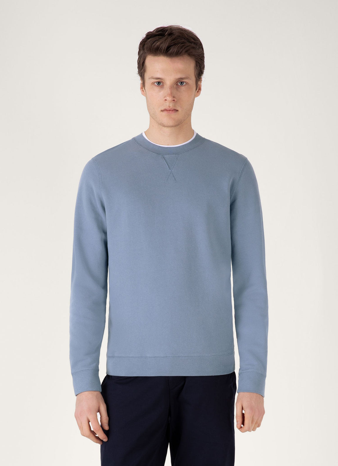 Men's Loopback Sweatshirt in Vintage Blue