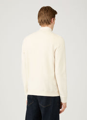 Men's Undyed Half Zip Loopback Sweatshirt in Undyed