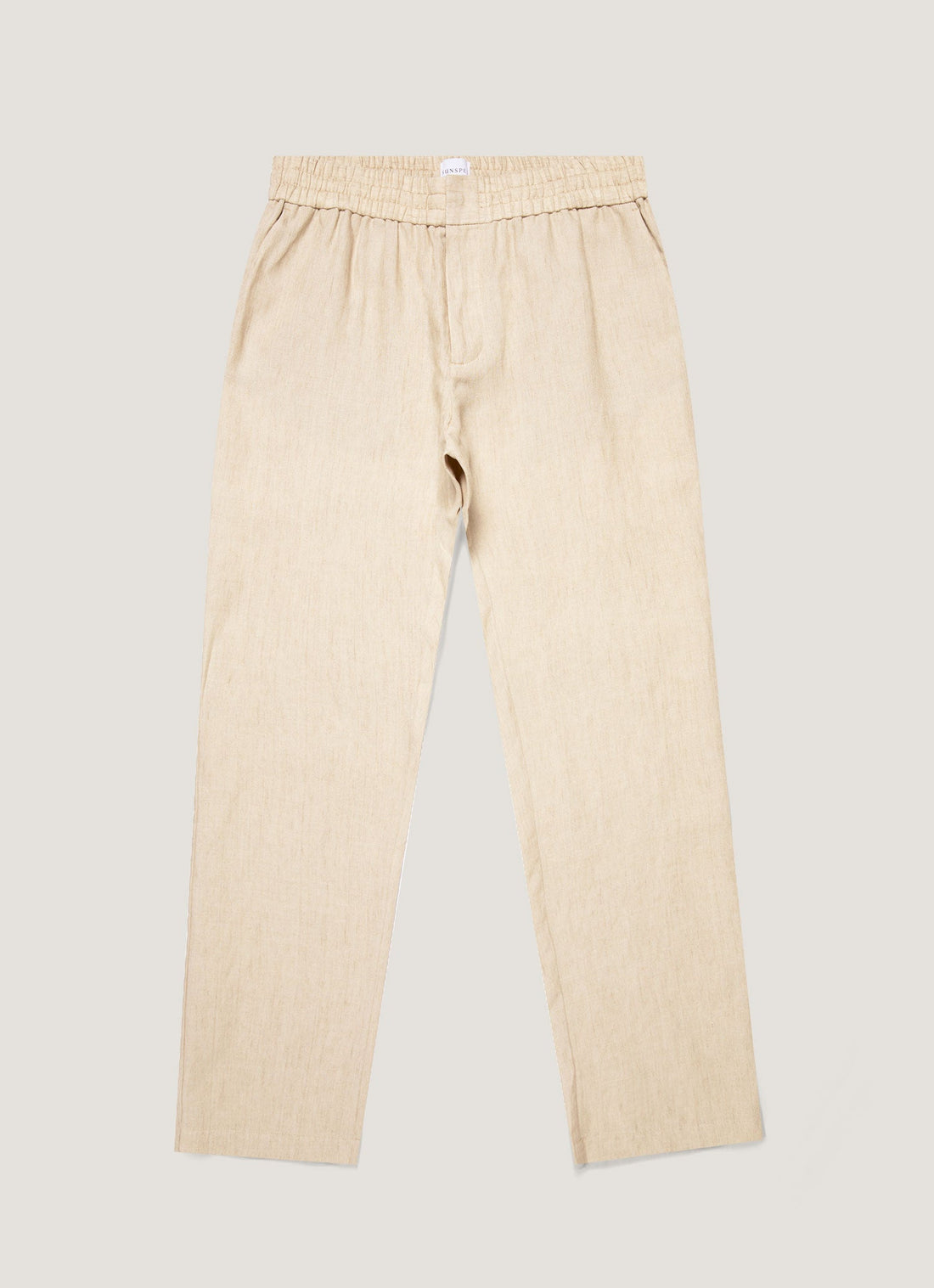 Men's Linen Drawstring Trouser in Light Sand
