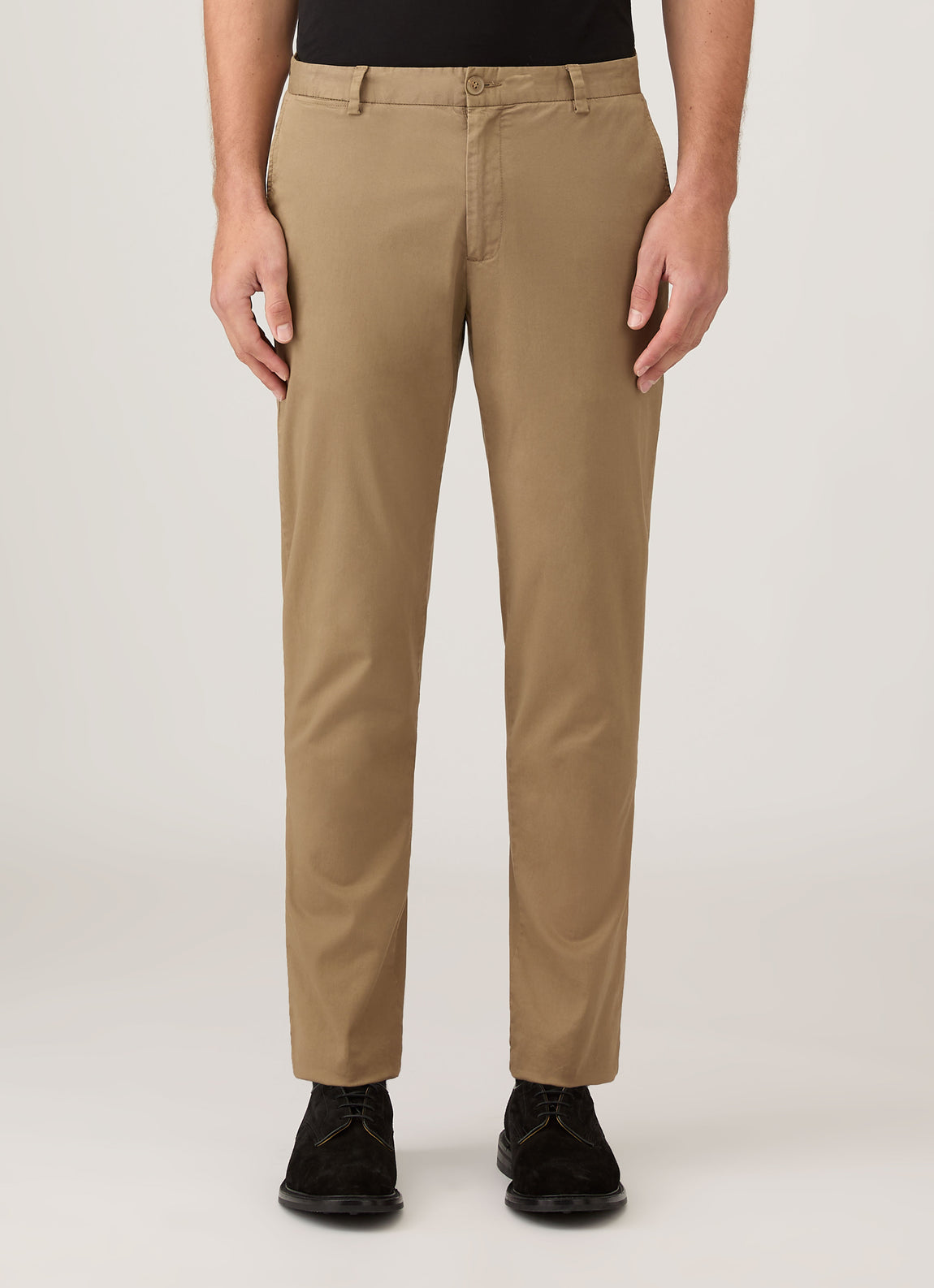 Men's Slim Fit Chino in Dark Stone