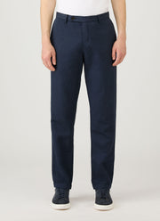 Men's Cotton Linen Trouser in Navy