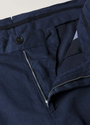 Men's Cotton Linen Trouser in Navy