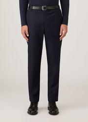 Men's Lightweight Travel Wool Trouser in Navy