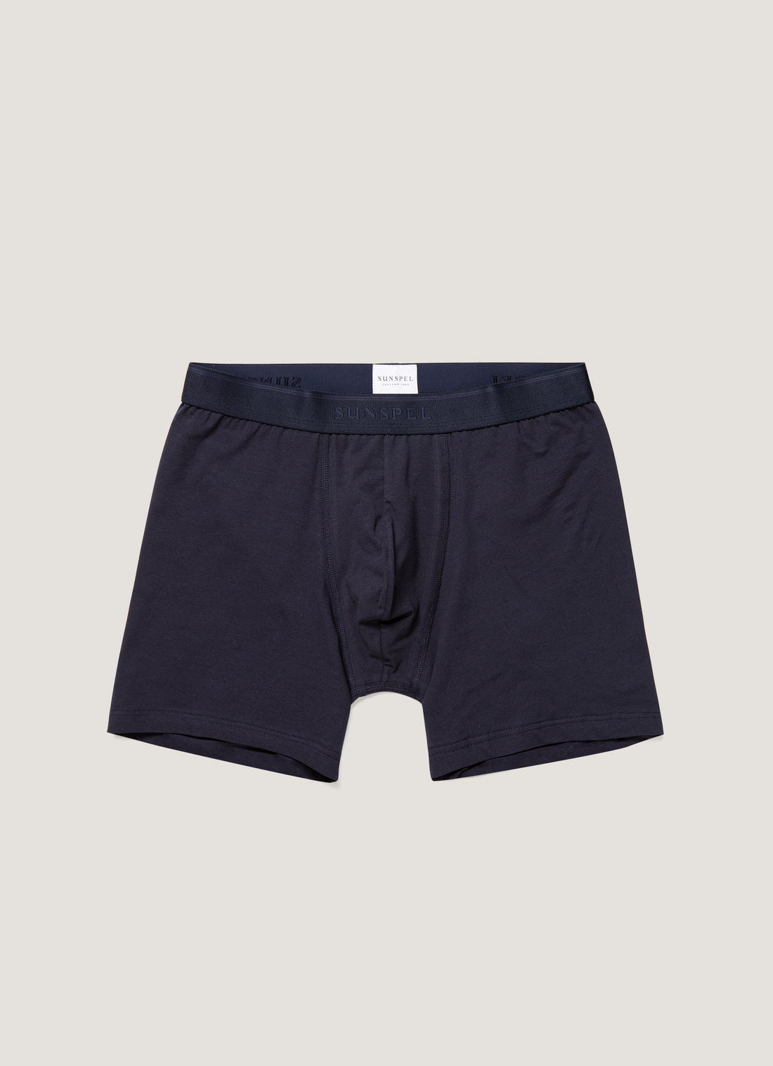 Men's Stretch Cotton Boxer Briefs in Navy