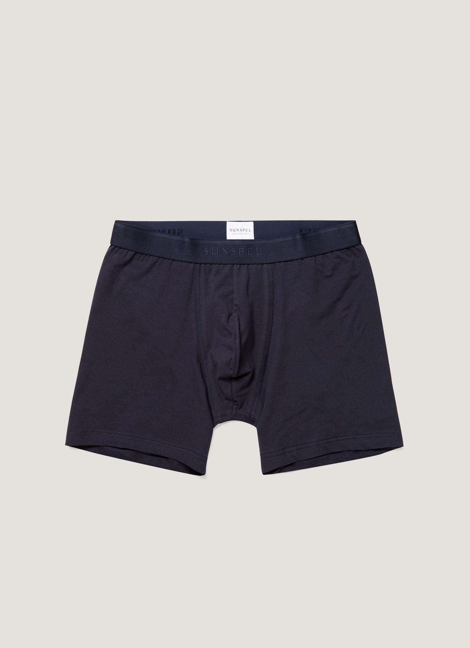 Men's Stretch Cotton Boxer Briefs in Navy