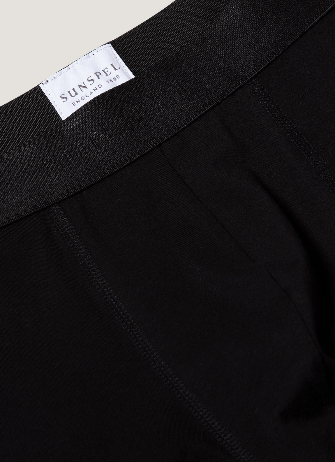 Men's Stretch Cotton Trunks in Black