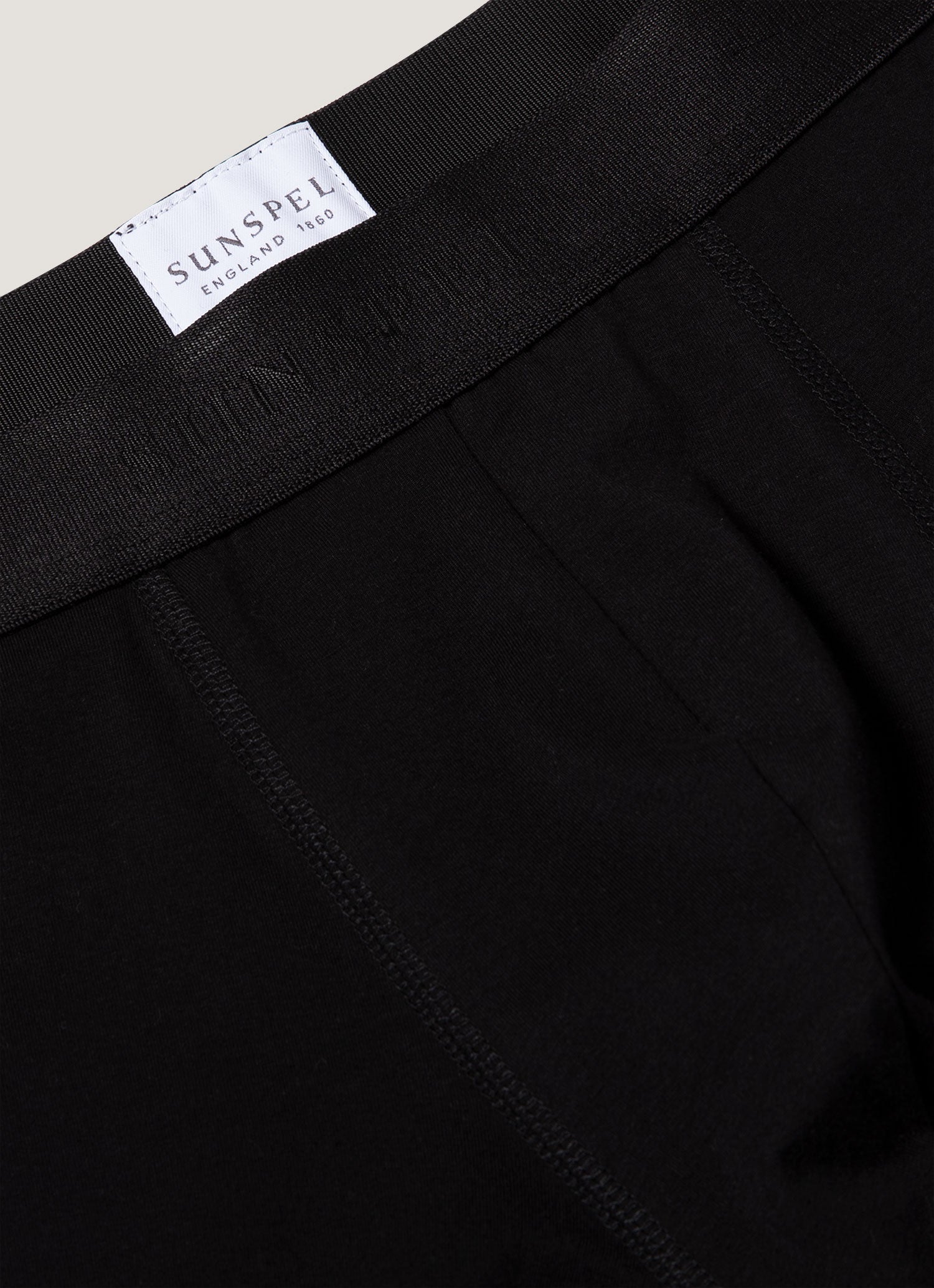 Men's Stretch Cotton Trunks in Black