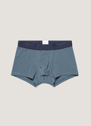 Men's Stretch Cotton Trunks in Dark Petrol