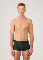Men's Stretch Cotton Trunks in Seaweed