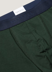 Men's Stretch Cotton Trunks in Seaweed