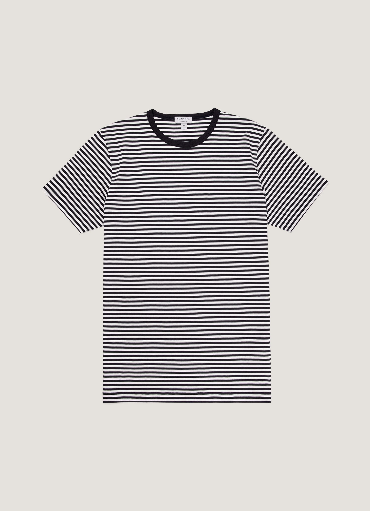 Men's Classic T-shirt in Navy/White English Stripe