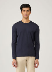 Men's Classic Long Sleeve T-shirt in Navy