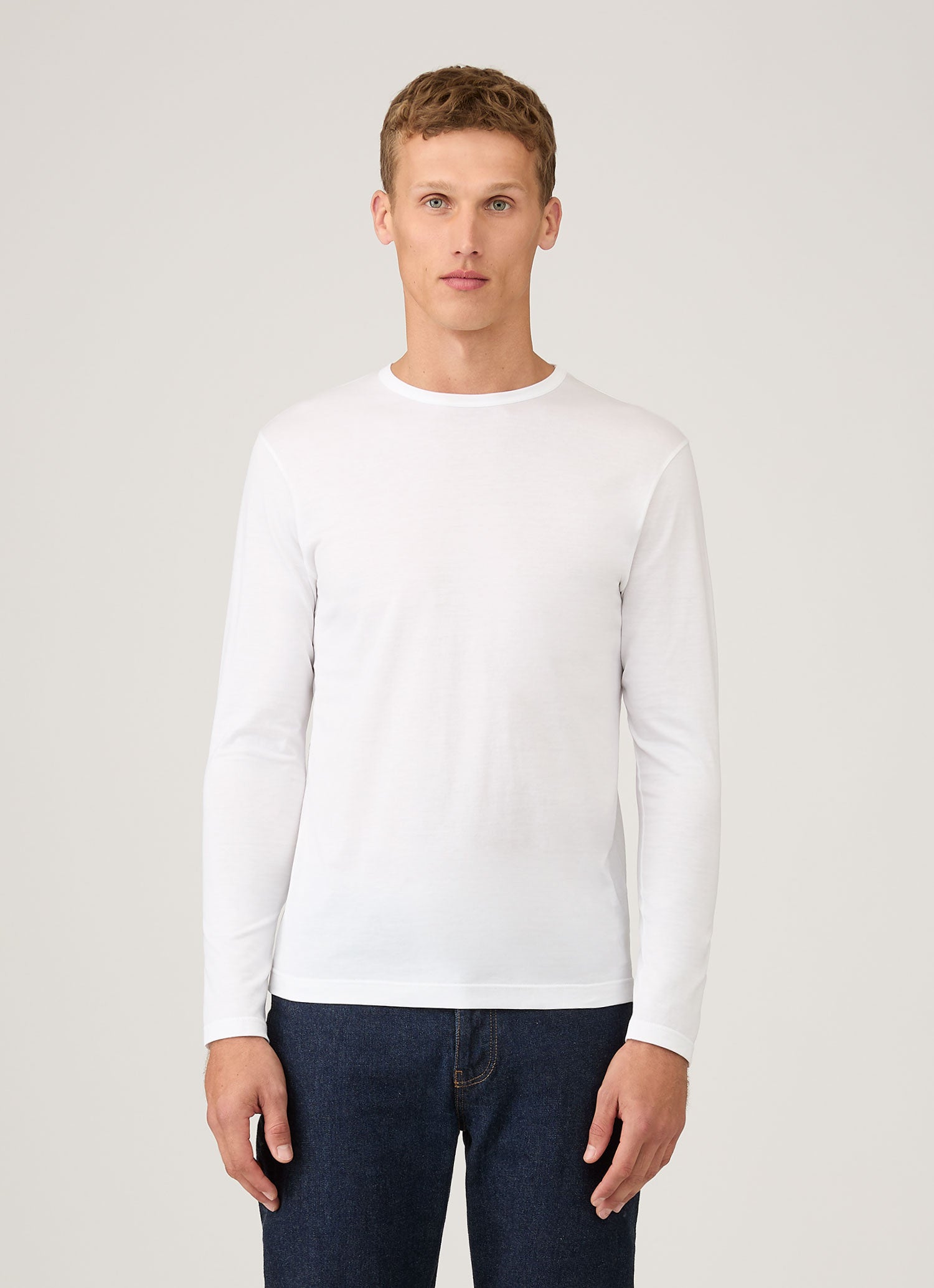 Men's Classic Long Sleeve T-shirt in White