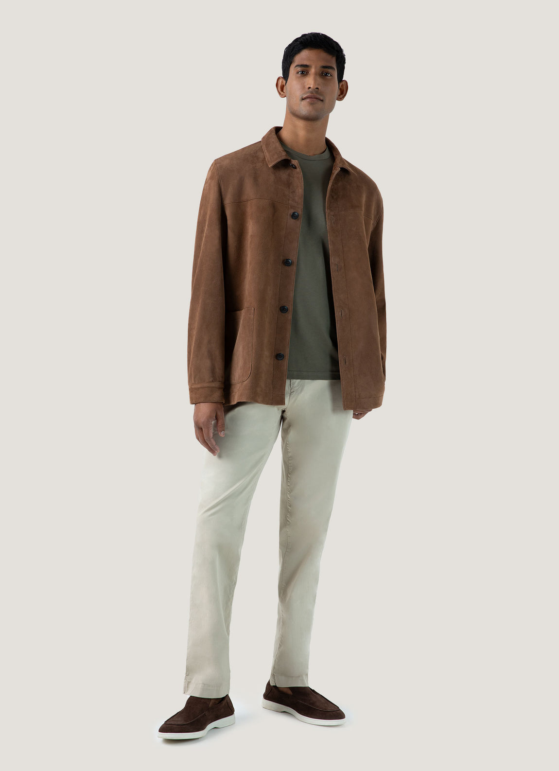 Men's Riviera Midweight T‑shirt in Khaki