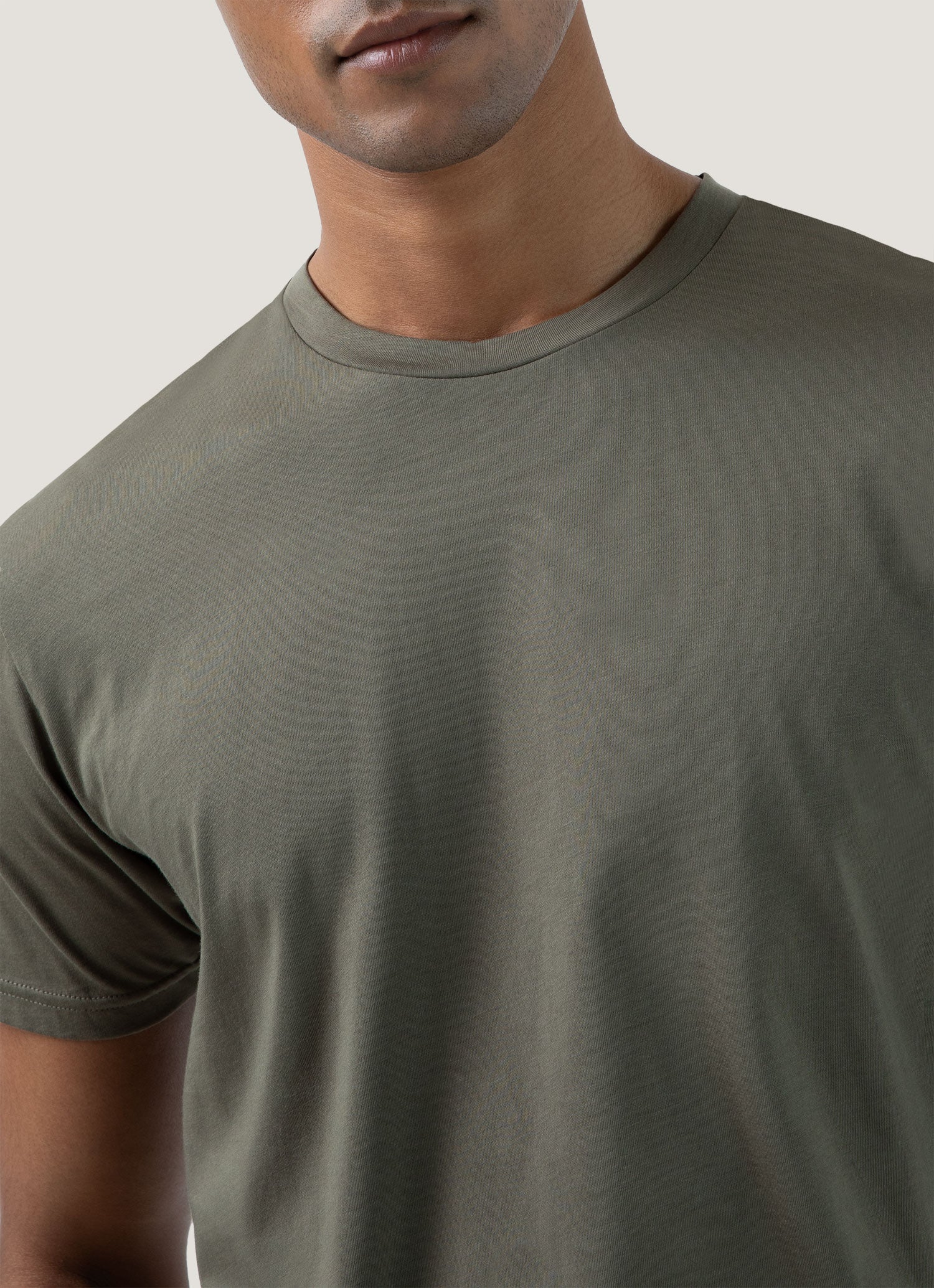 Men's Riviera Midweight T‑shirt in Khaki