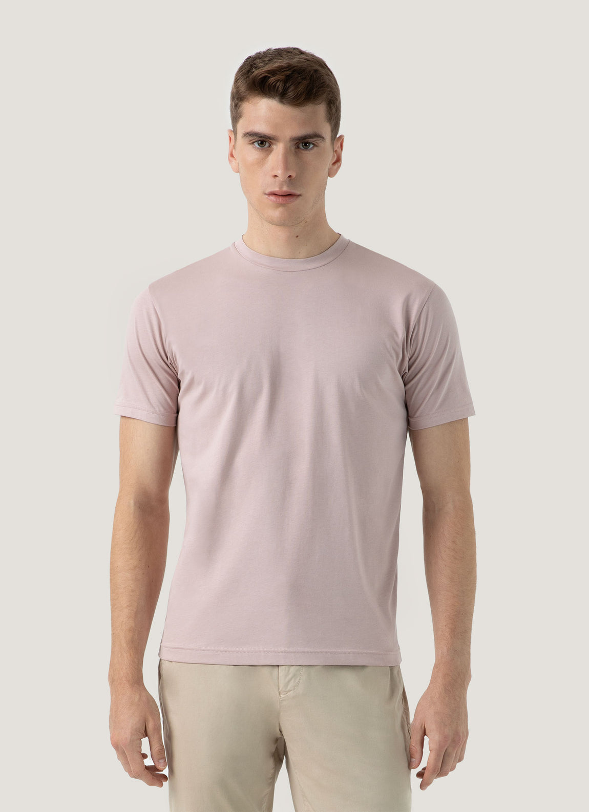 Men's Riviera Midweight T‑shirt in Pale Pink