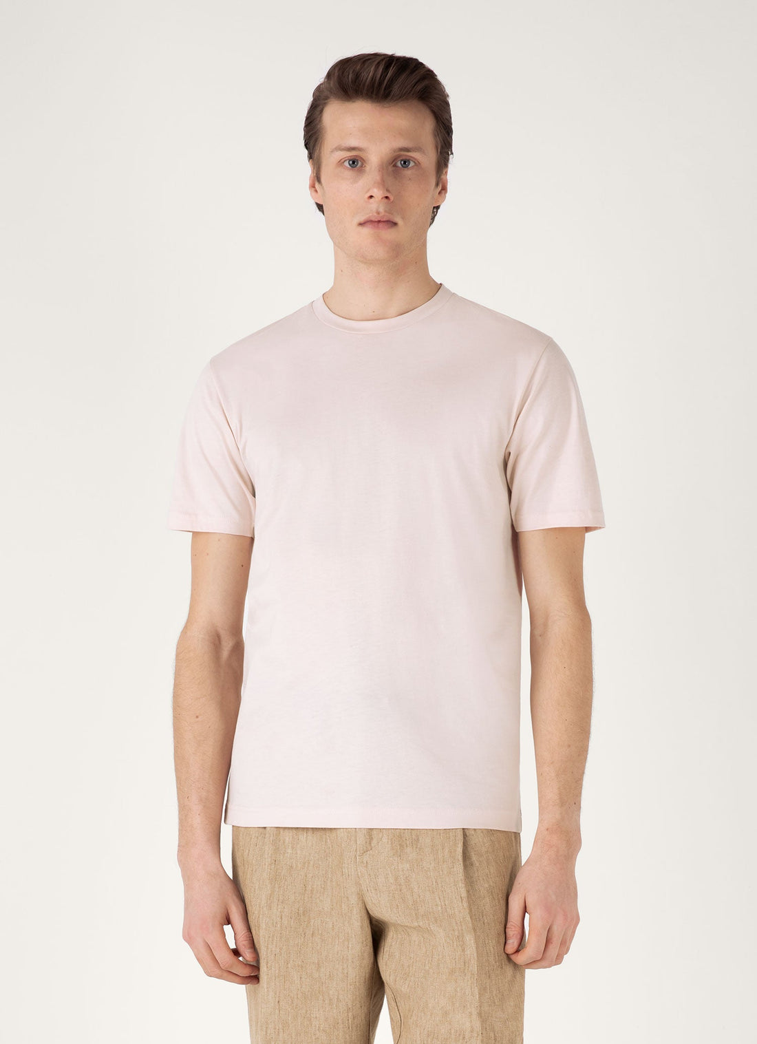 Men's Riviera Midweight T-shirt in Pastel Pink