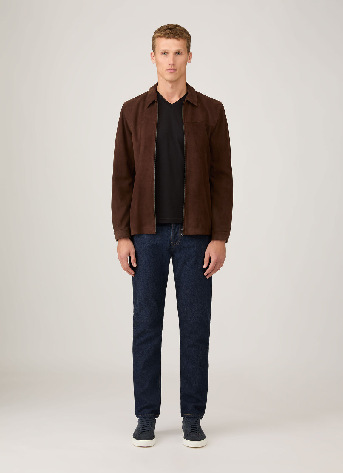 Men's Riviera V-neck T-shirt in Black