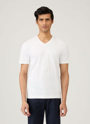 Men's Riviera V-neck T-shirt in White