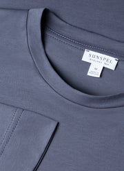 Men's Long Sleeve Riviera Midweight T-shirt in Slate Blue