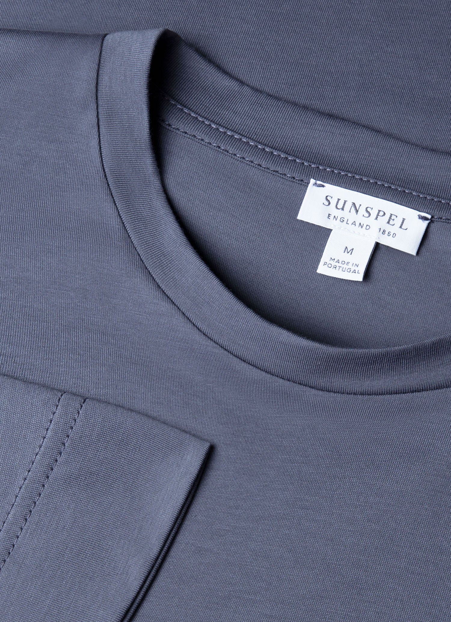 Men's Long Sleeve Riviera Midweight T-shirt in Slate Blue