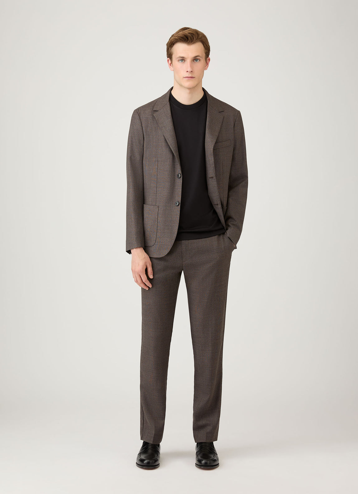 Men's Silk Cotton T-shirt in Black