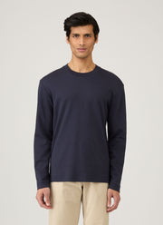 Men's Long Sleeve Heavyweight T-shirt in Navy