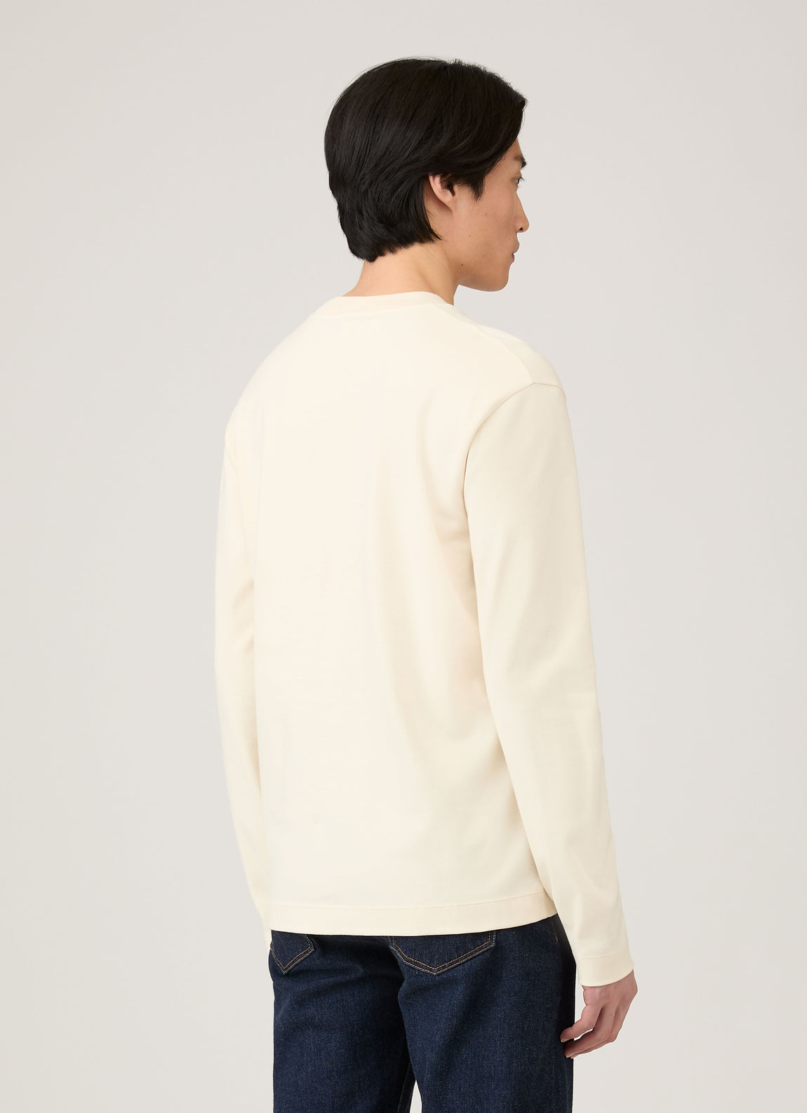 Men's Long Sleeve Heavyweight T-shirt in Undyed