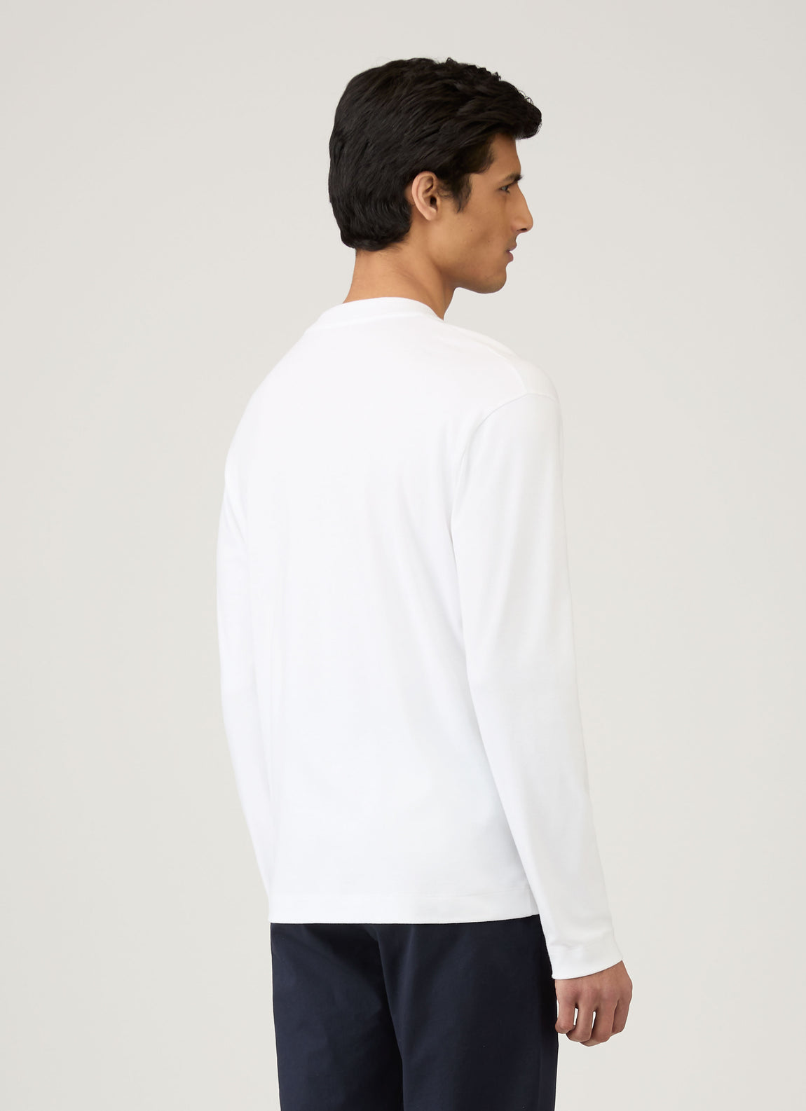Men's Long Sleeve Heavyweight T-shirt in White