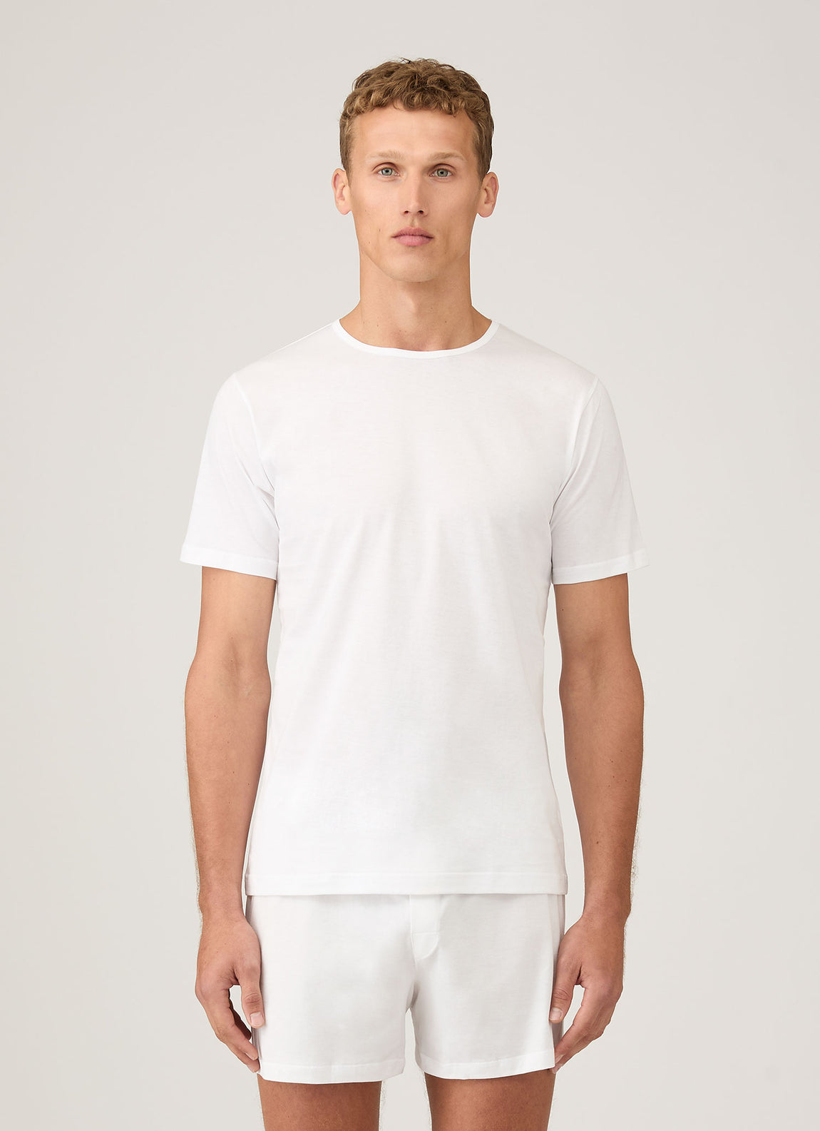 Men's Superfine Underwear T-shirt in White