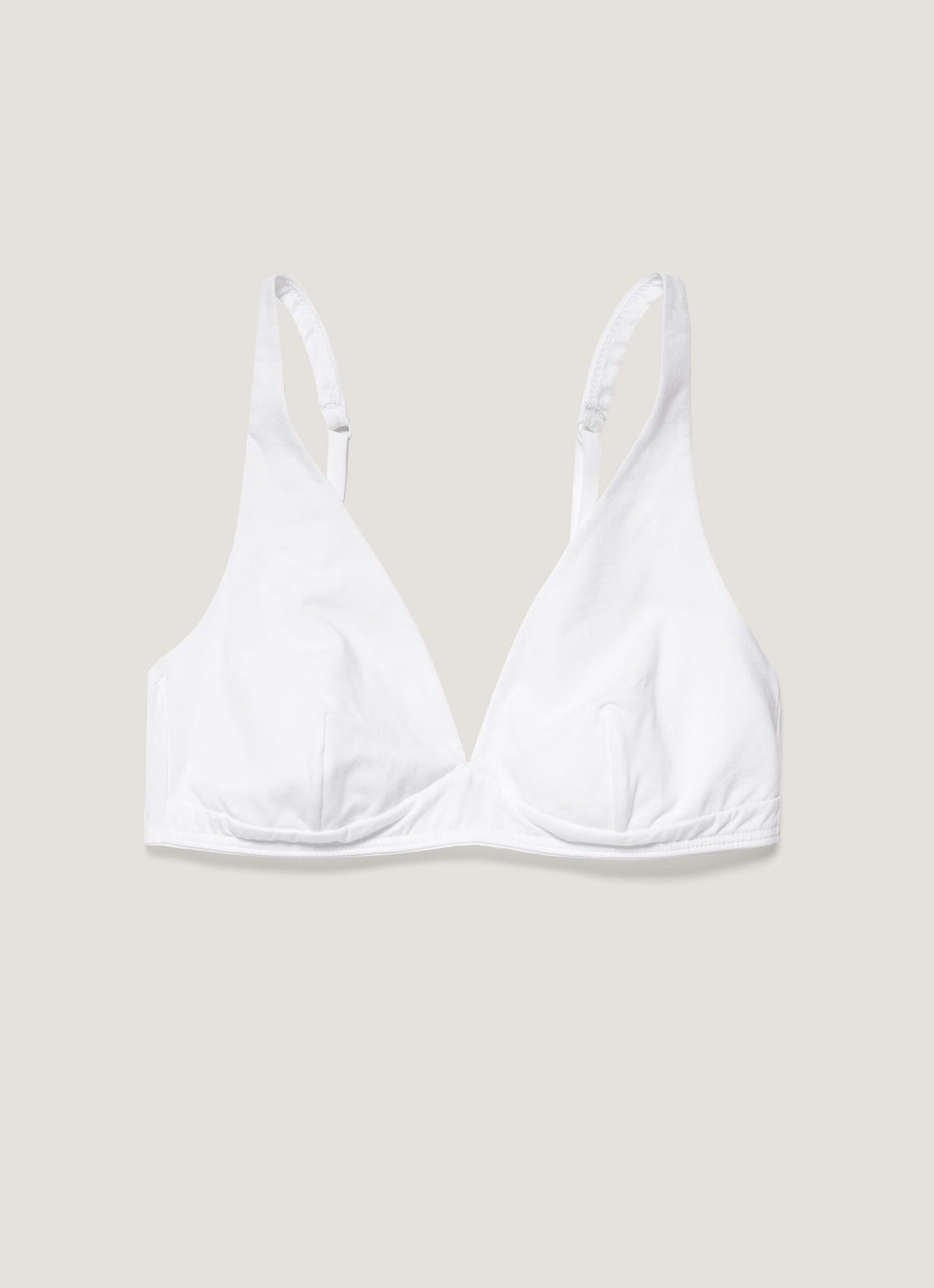 Women's Cotton Stretch Bralette in White