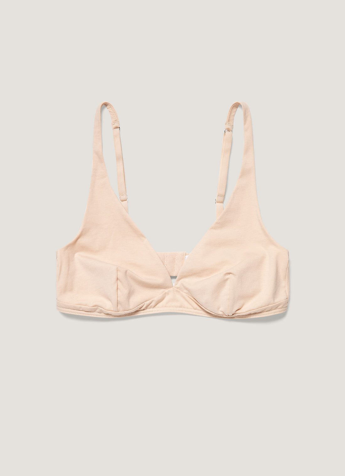 Women's Cotton Stretch Bralette in Beige