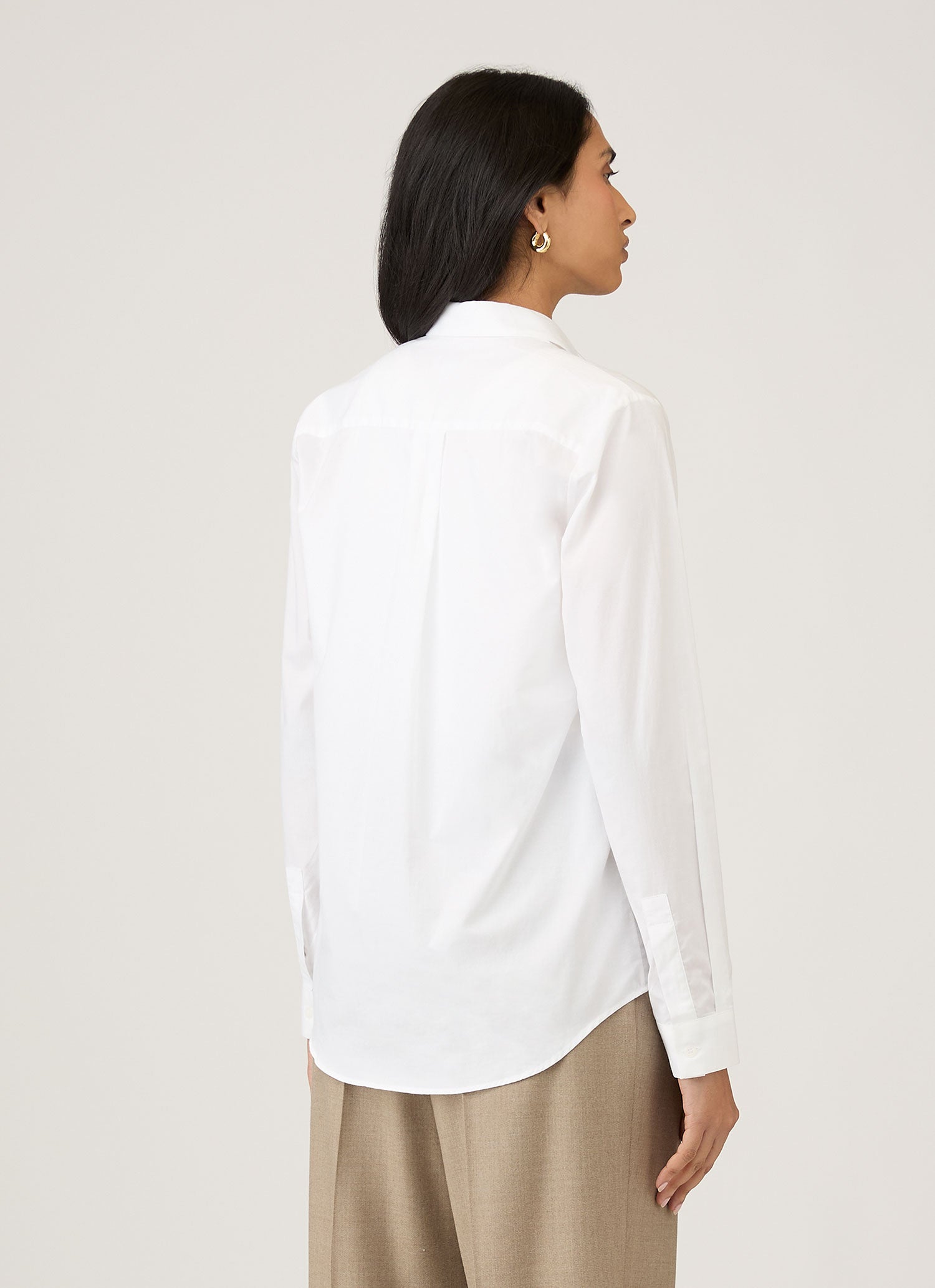 Women's Cotton Shirt in White