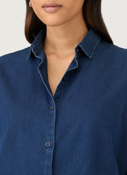 Women's Denim Shirt in Indigo