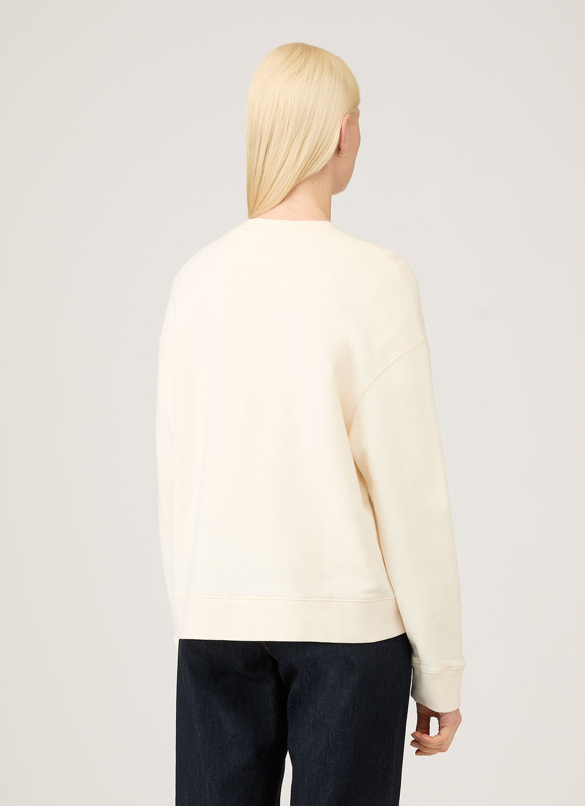 Women's Relaxed Loopback Sweatshirt in Undyed