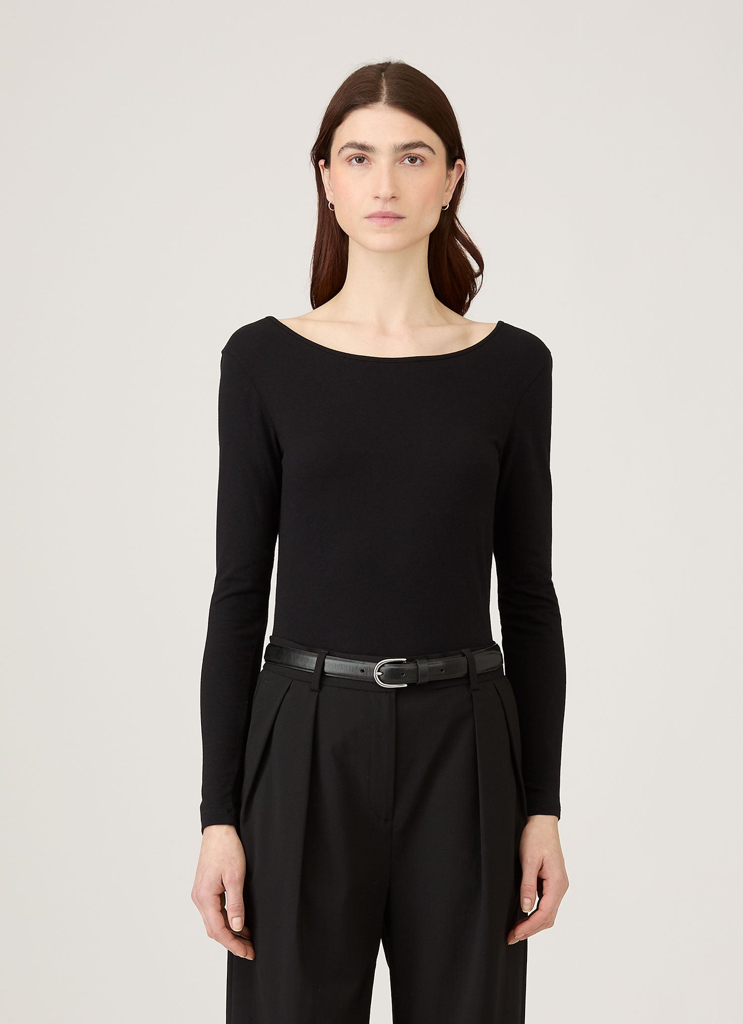 Women's Scoop Back Top in Black