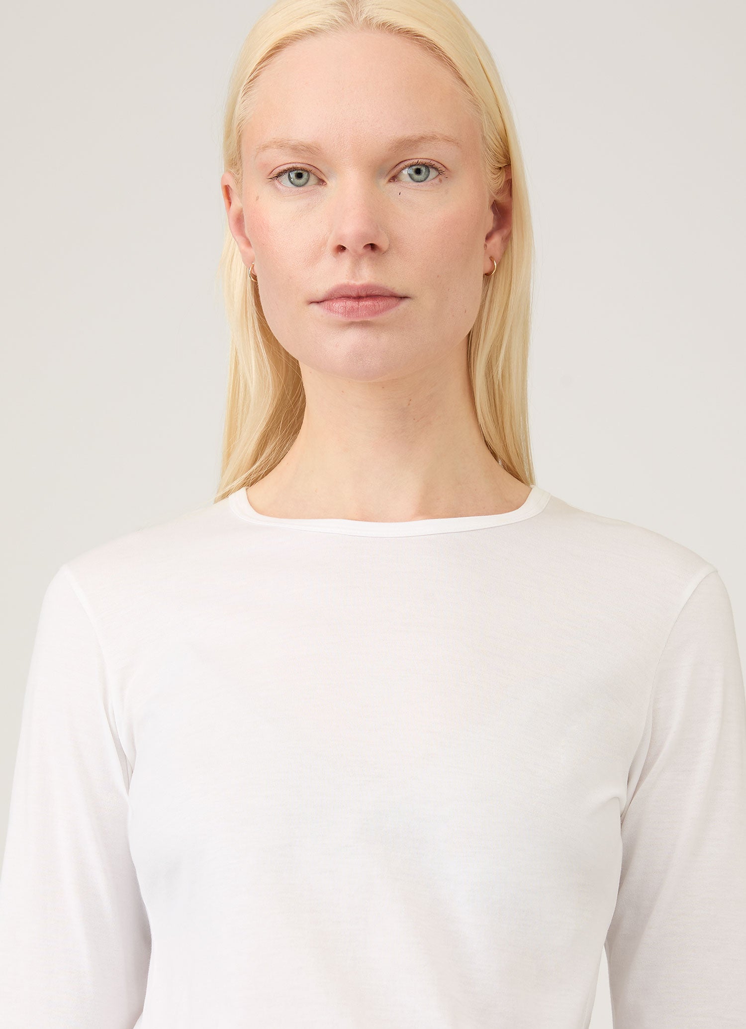 Women's Long Sleeve Classic T-shirt in White