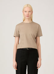 Women's Boy Fit T-shirt in Sandstone