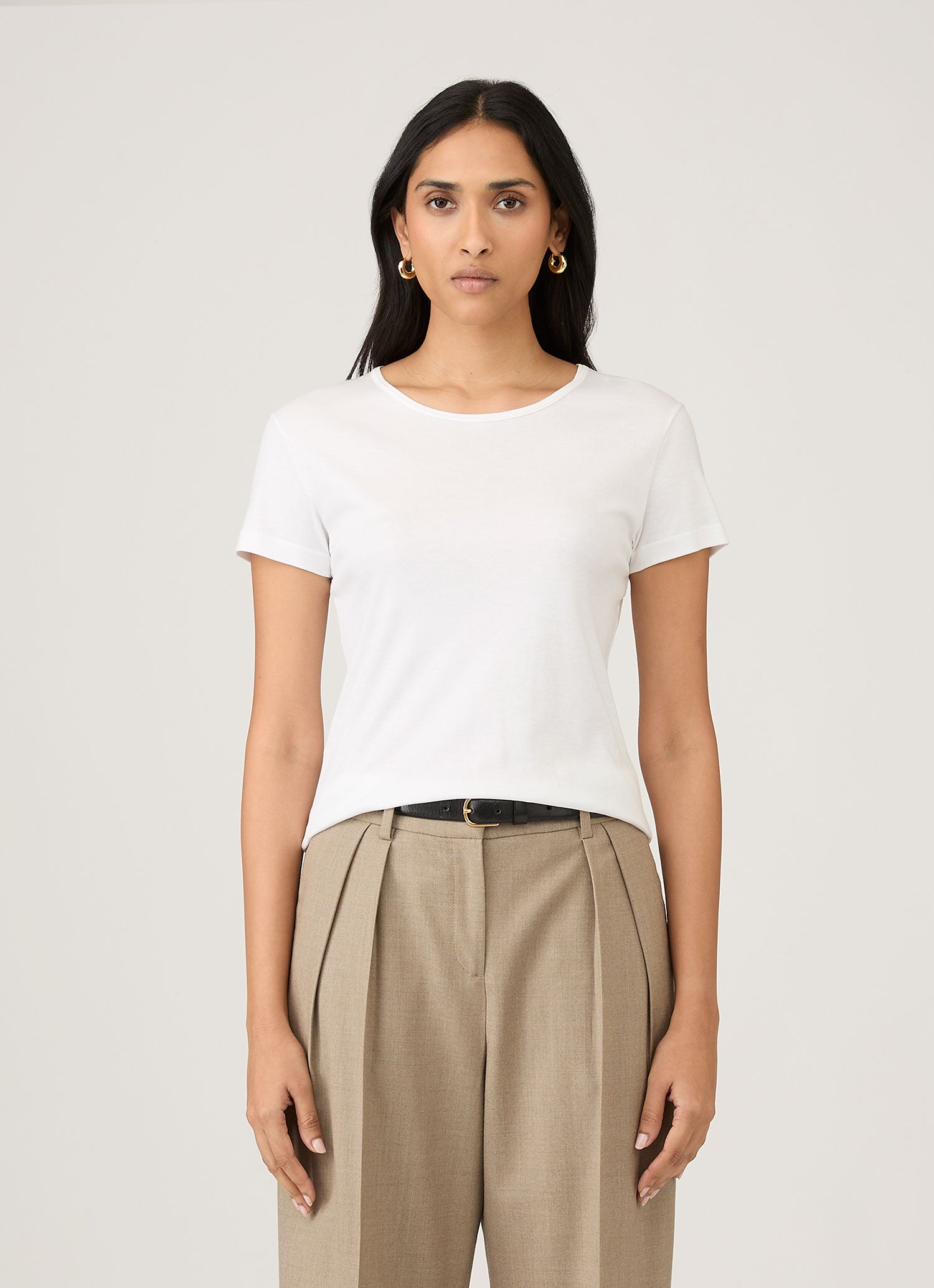 Women's Sea Island Cotton T-shirt in White